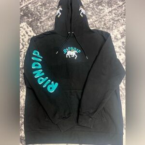 Ripndip Black Hoodie with colorful embroidery